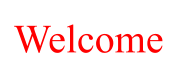 Welcome